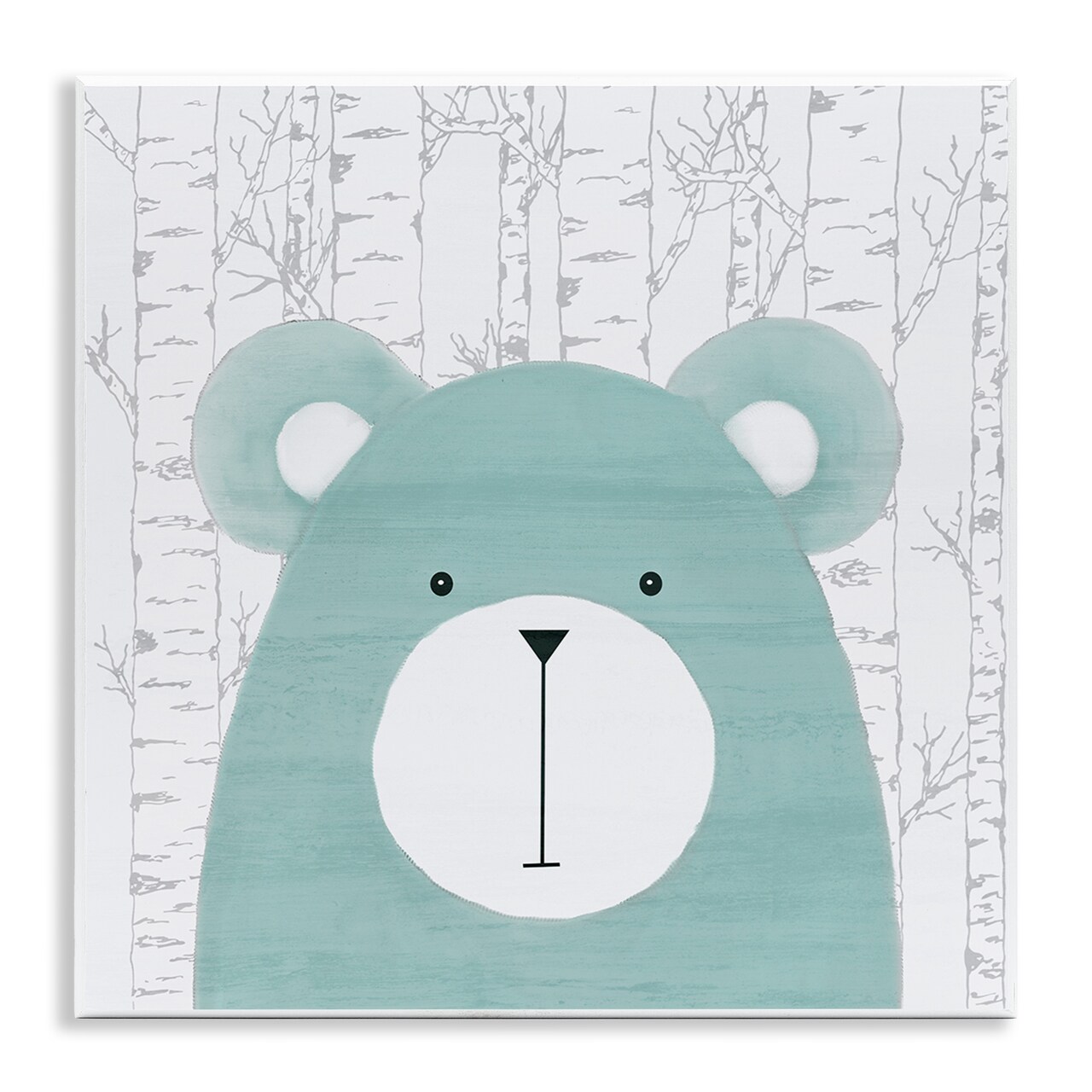 Stupell Industries Whimsical Bear on Birch Wall Plaque Design by Kim Allen